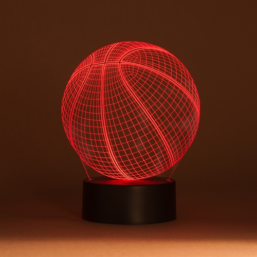 3D LED Acrylplade lampe Basketball